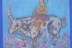 Yolanda Zerboni, Mandriano Thai (2000) - Tecnica mista su stoffa