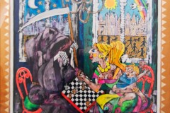 Yolanda Zerboni, Scacco Matto (2010) - Acrilici, inchiostri